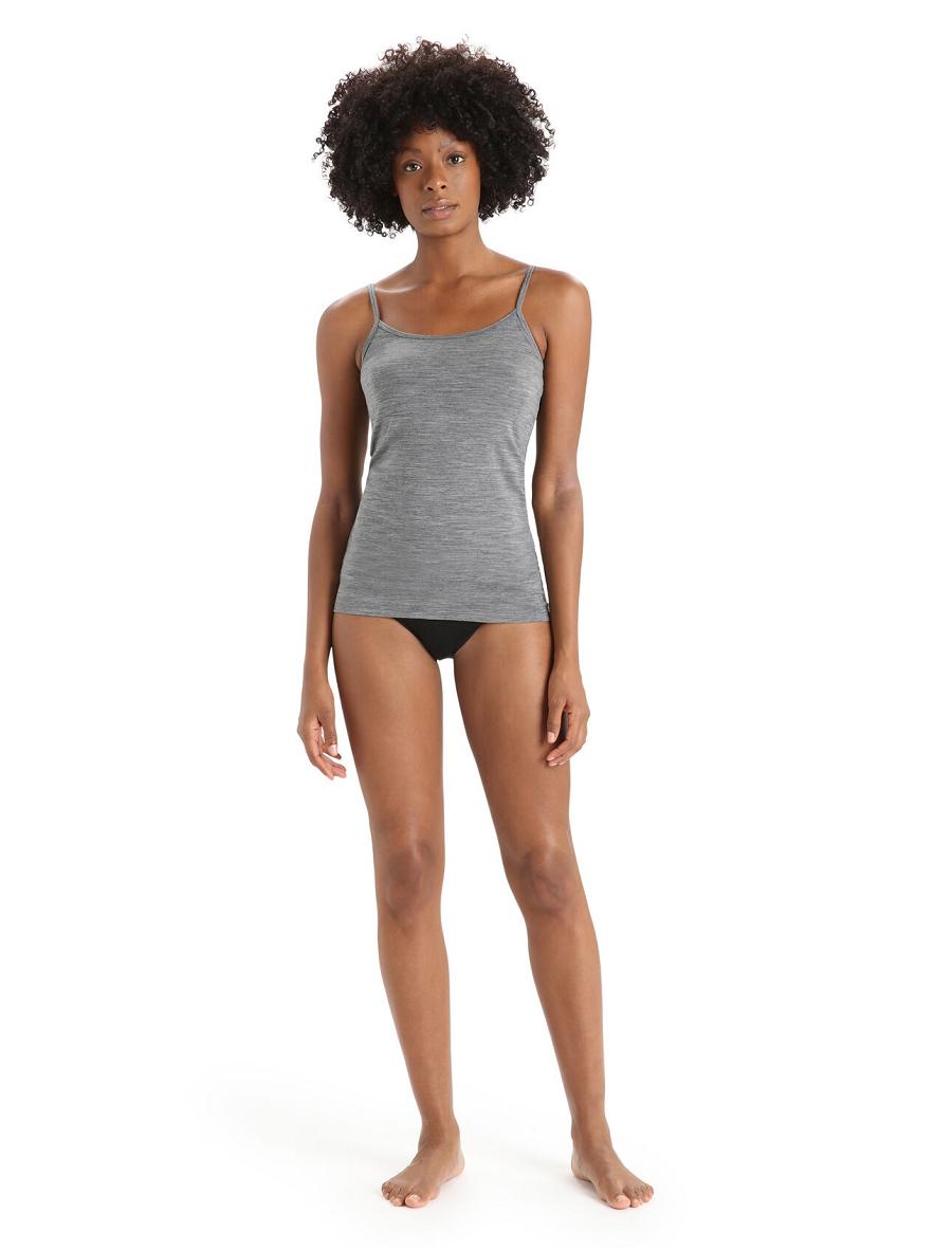 Bielizny Icebreaker Merino Siren Cami Singlet Damskie Szare | PL 1250FDNM